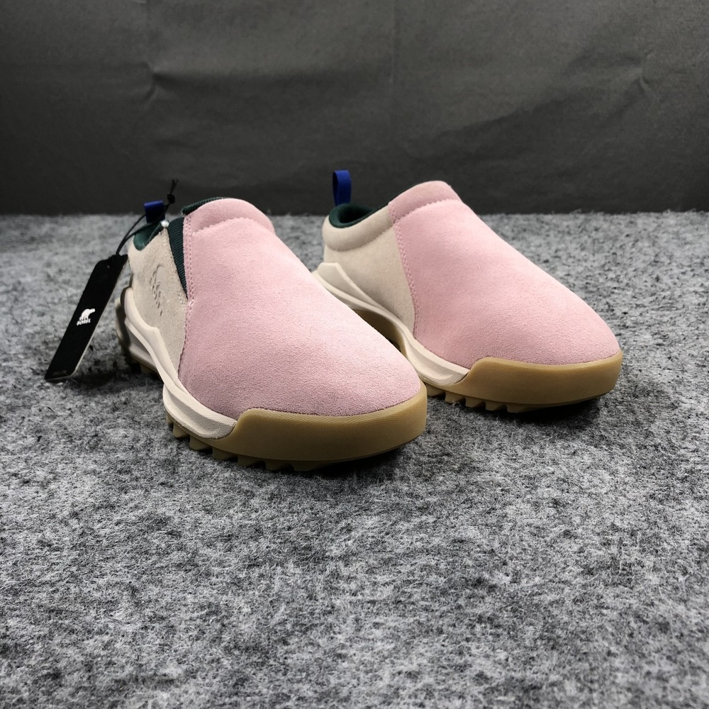 Sorel ONA RMX Moc Waterproof Slip On Shoes Womens 9 Pink Suede Trail Sneakers